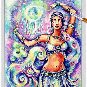 a3 moonlight dreamcatcher ~ EvitaWorks