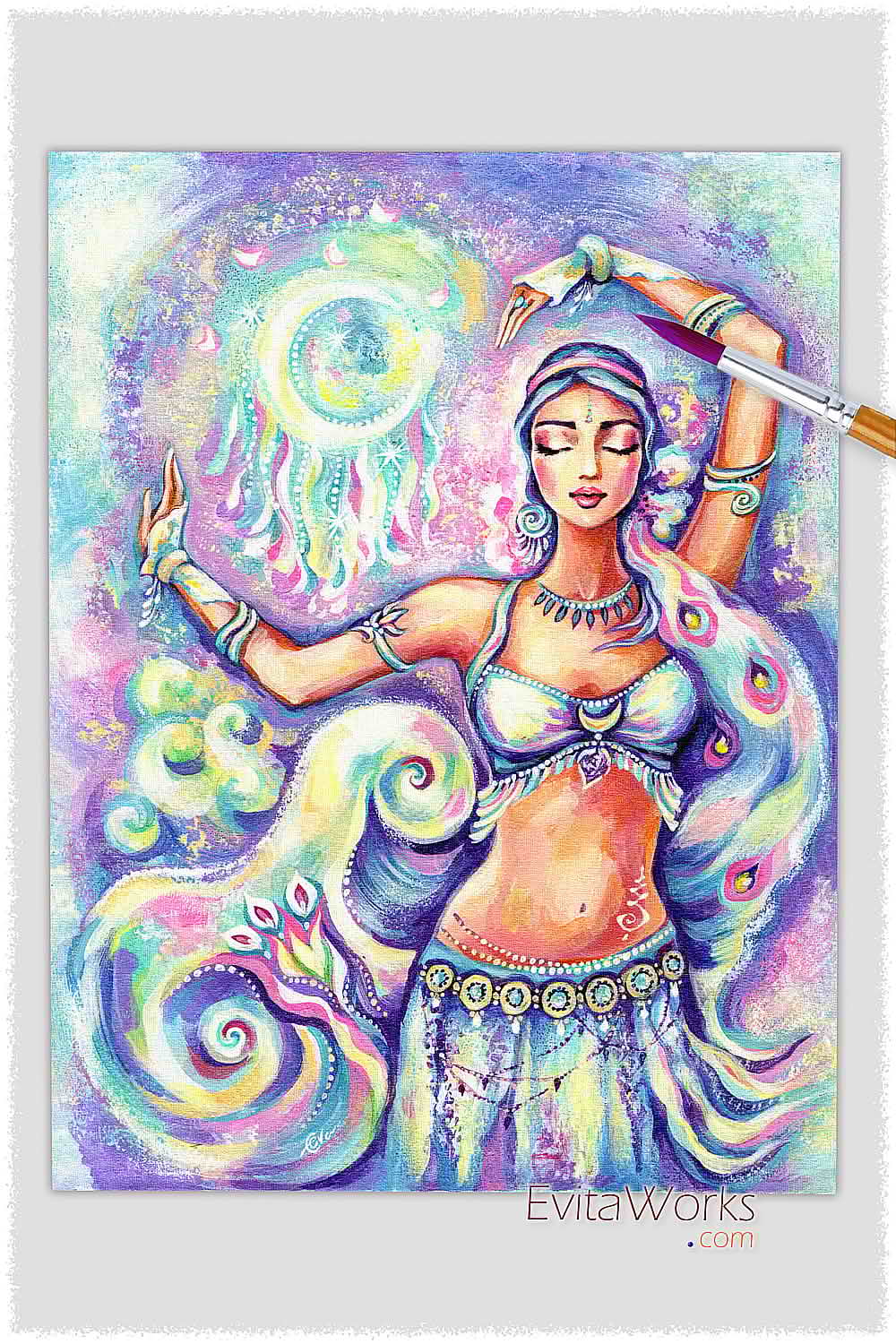 a3 moonlight dreamcatcher ~ EvitaWorks