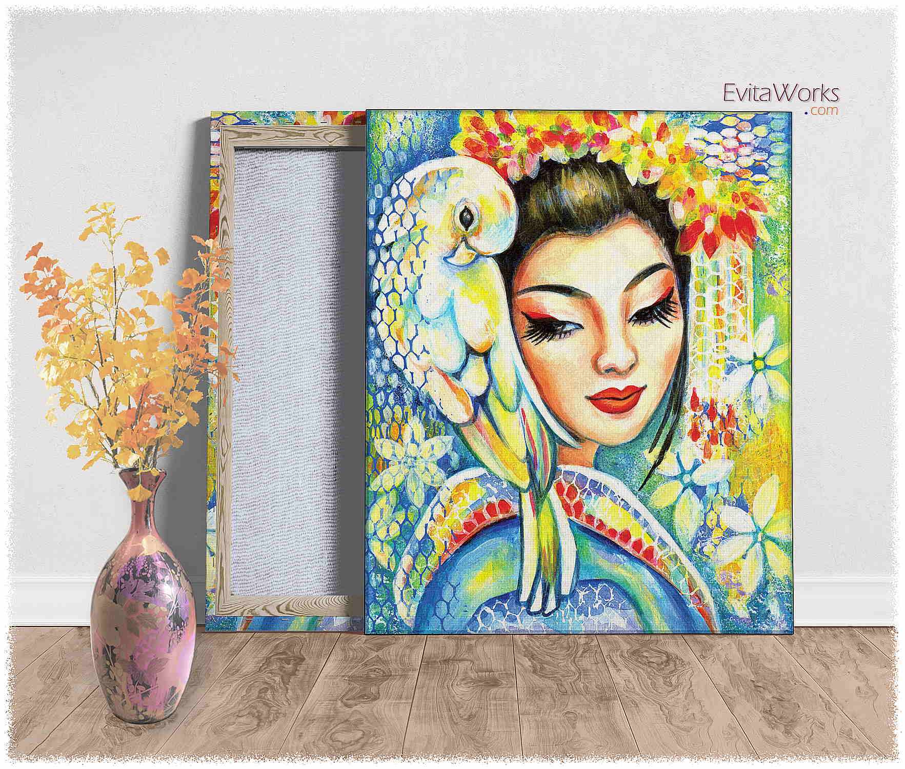 Hit to learn about "Harmony, beautiful Asian art" on canvases