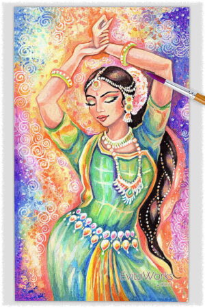 a4 indian dancer y21 ~ EvitaWorks