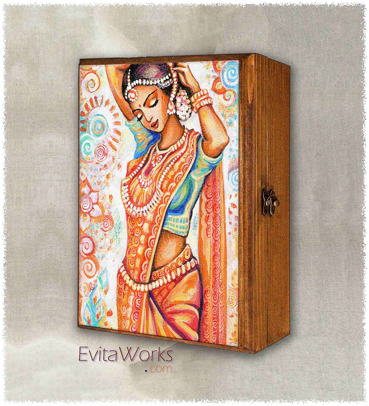Hit to learn about "Aroma of Saffron, Indian girl" on jewelboxes