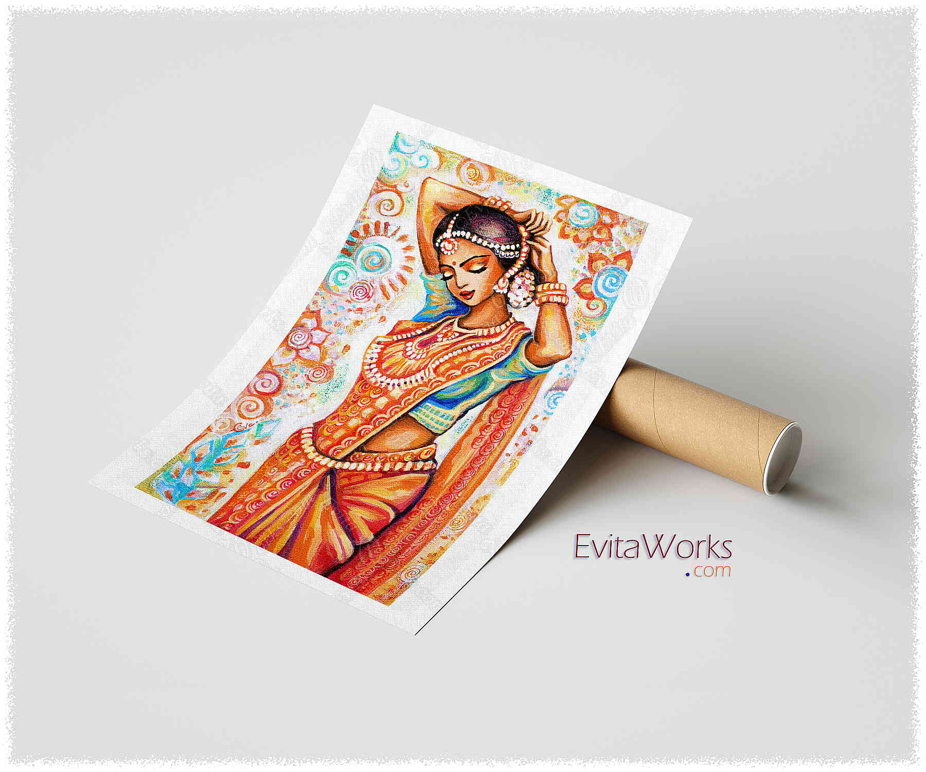 Hit to learn about "Aroma of Saffron, Indian girl" on prints
