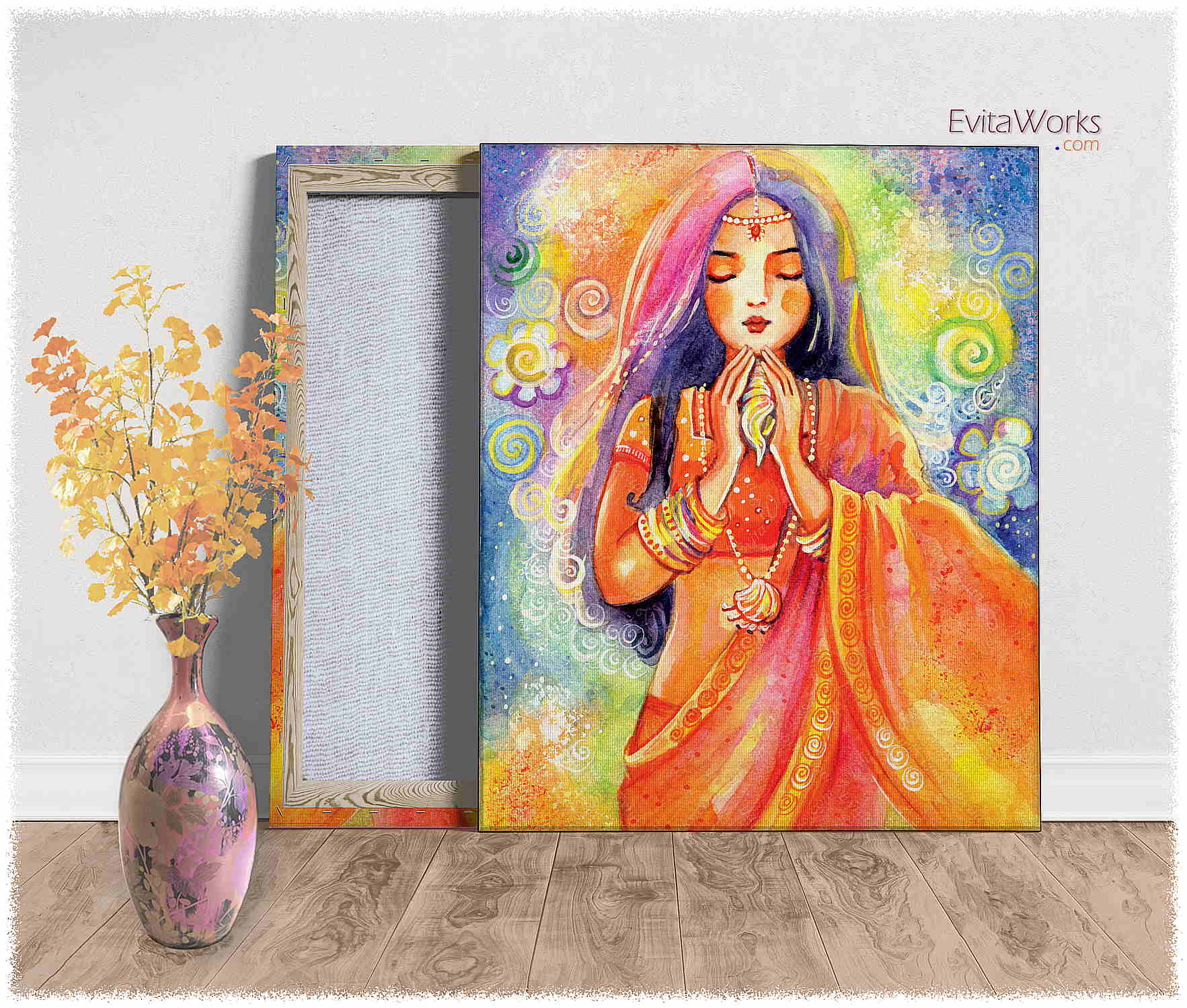 a4 indian mermaid y16 cs ~ EvitaWorks