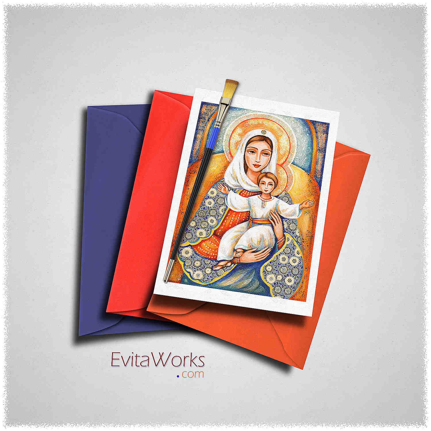 Hit to learn about "Heavenly Grace, Madonna and Child" on cards