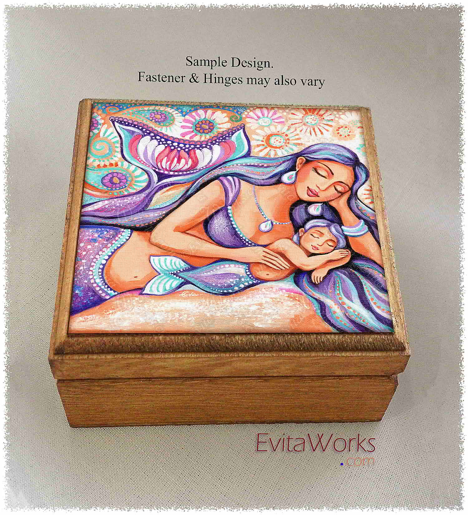 a4 mermaid and child y23 bxs ~ EvitaWorks