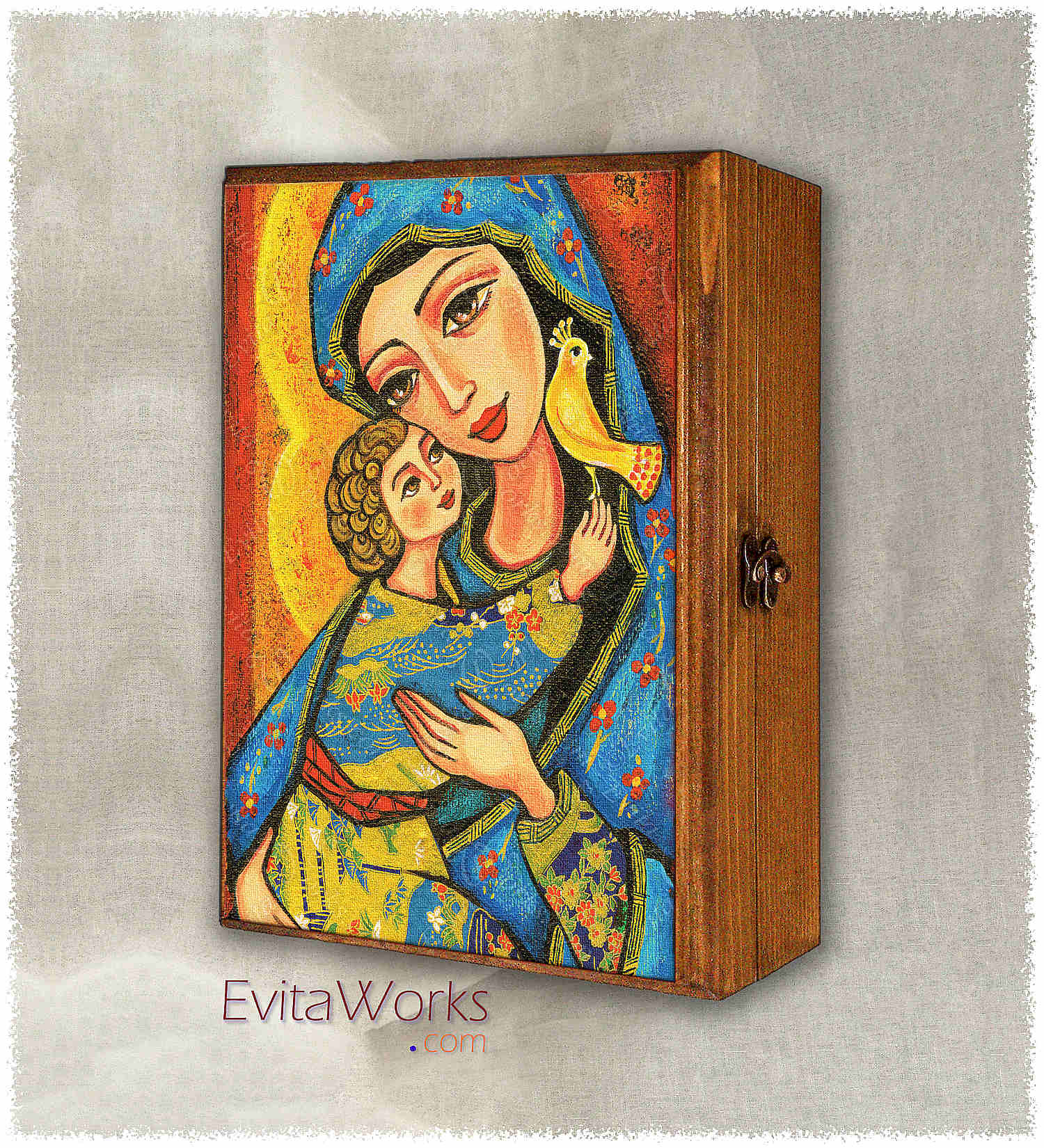 Hit to learn about "Mother Temple, Madonna and Child" on jewelboxes