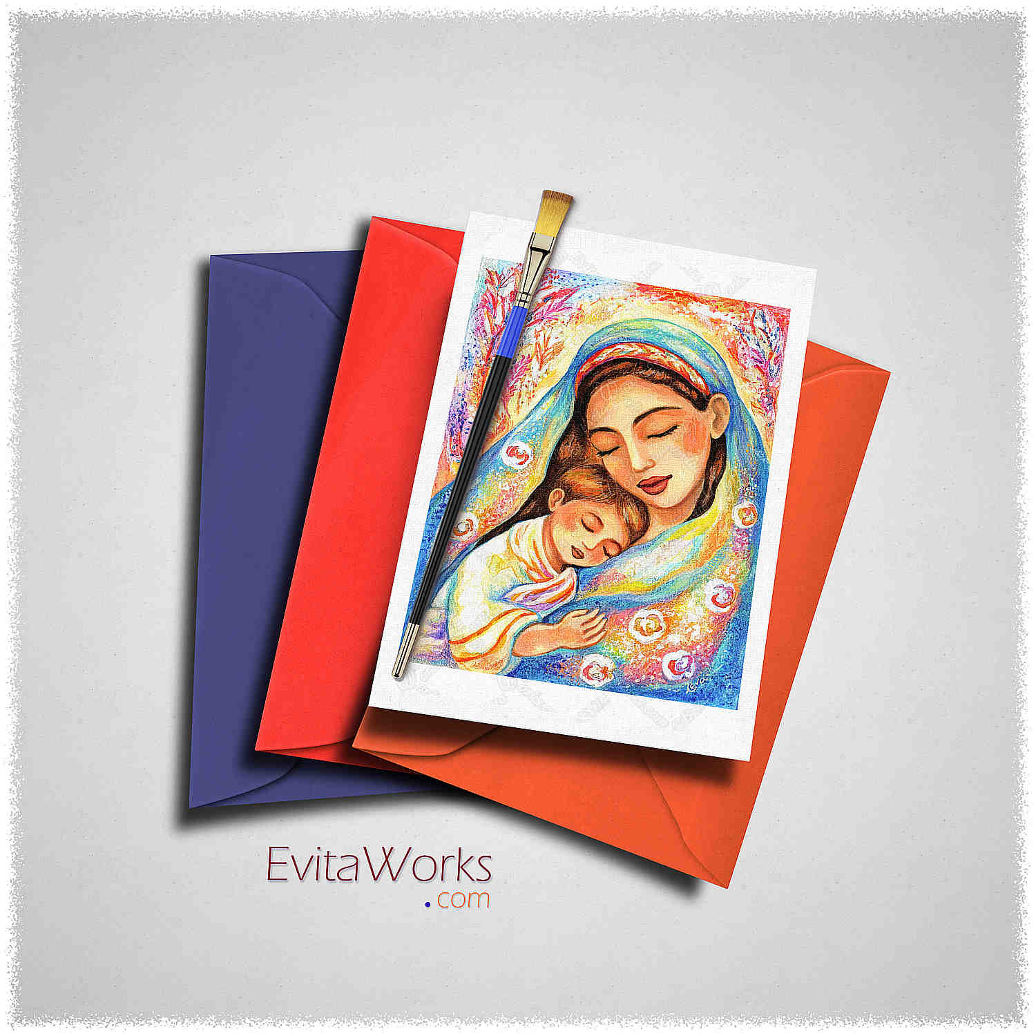 Hit to learn about "Inner Silence, mother and child" on cards