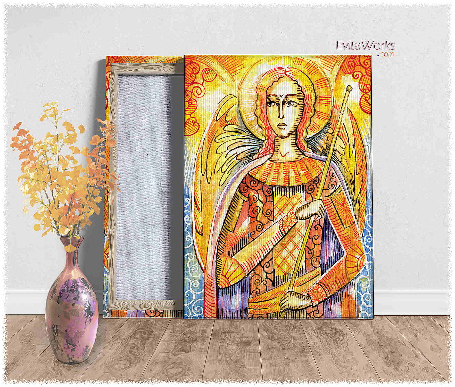 Hit to learn about "Angel 32, Christian art" on canvases