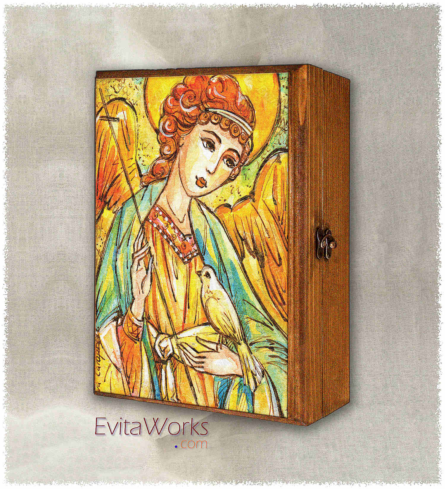 Hit to learn about "Angel 33, Christian art" on jewelboxes