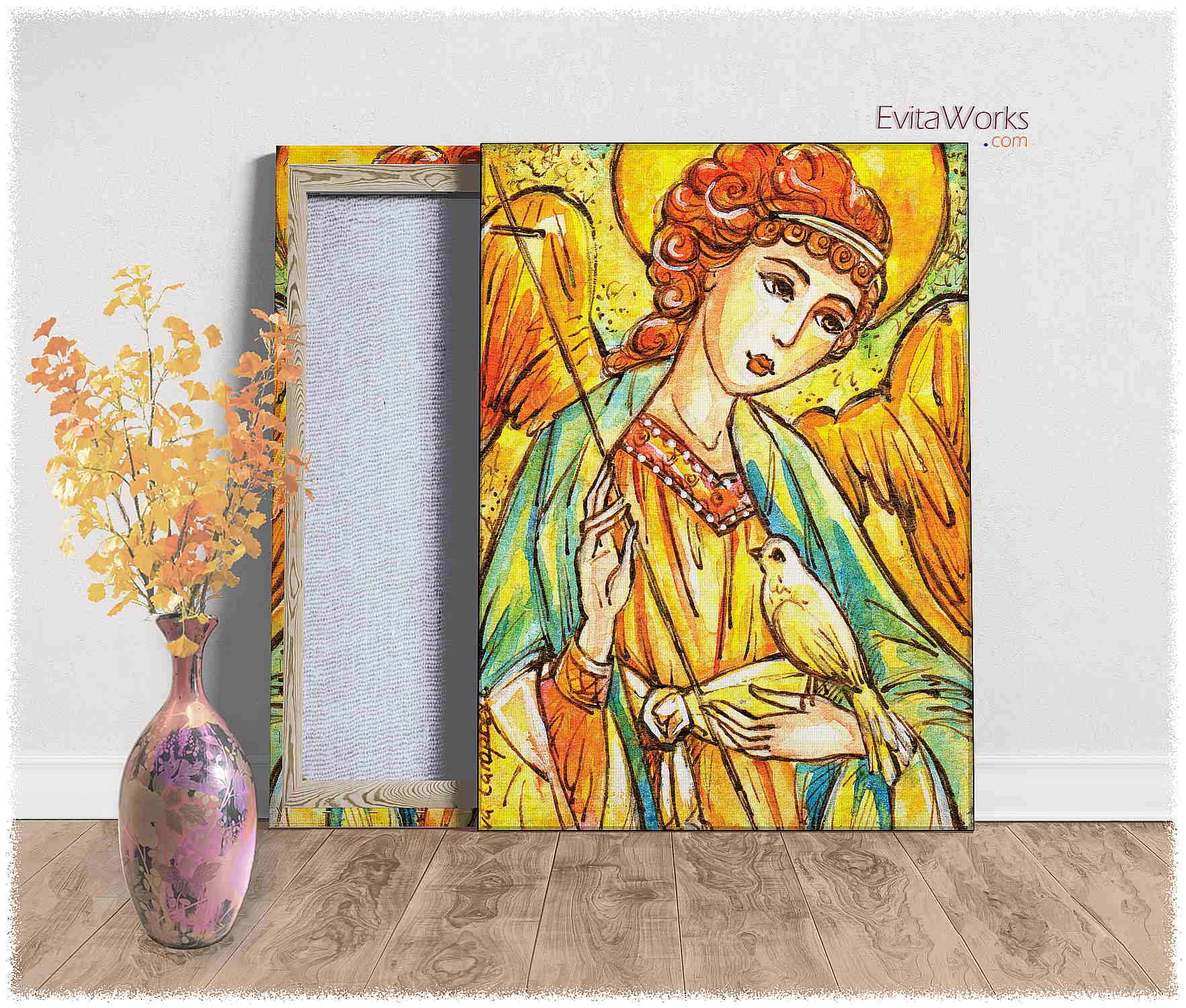 Hit to learn about "Angel 33, Christian art" on canvases
