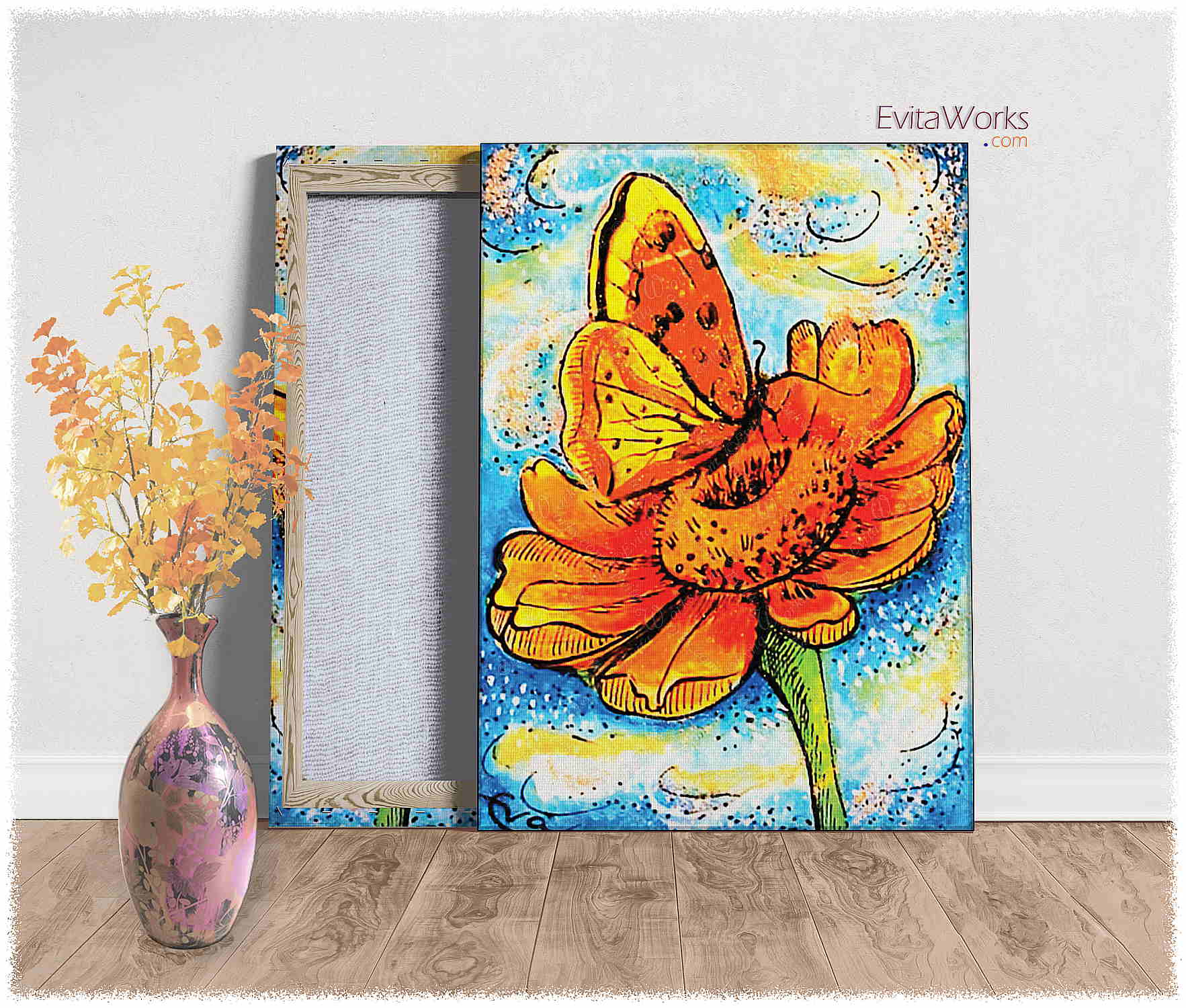 Hit to learn about "Butterfly illustration 99" on canvases