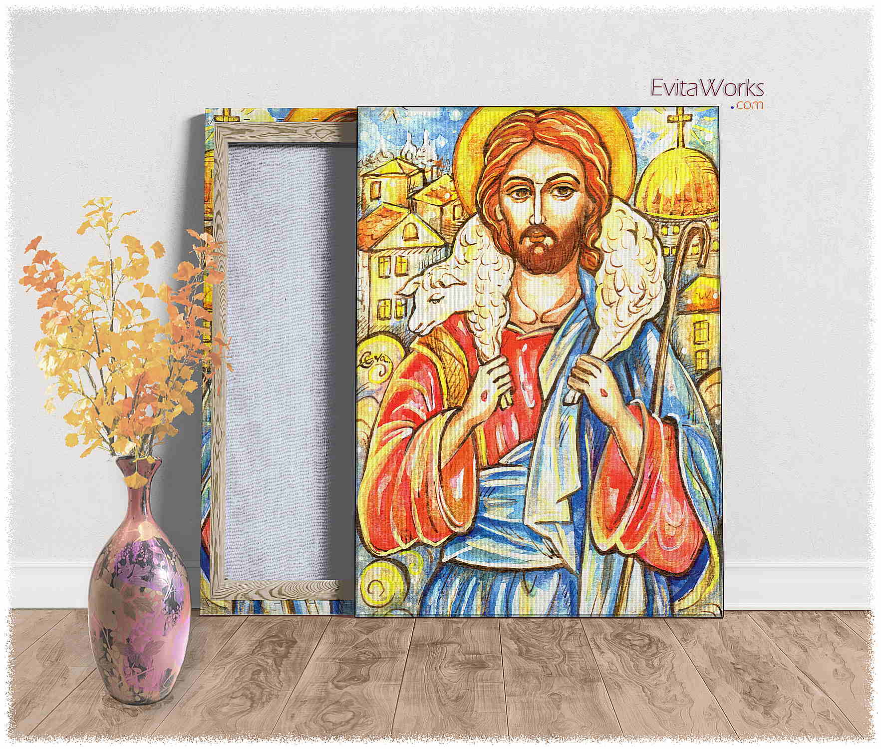 Hit to learn about "Christ 01, Christmas art" on canvases