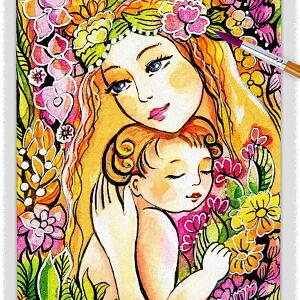 Yellow Madonna With Child ~ EvitaWorks