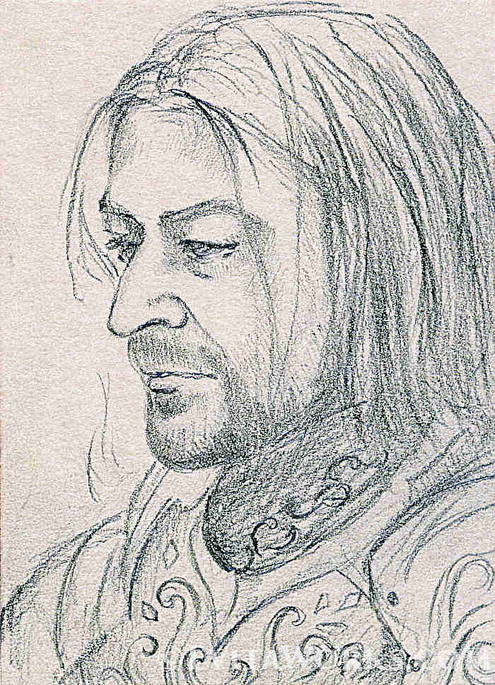 Lord of the Rings : Legolas [Orlando Bloom] - Original Drawing By Sanjulian  - Signed - Original Art in Spain