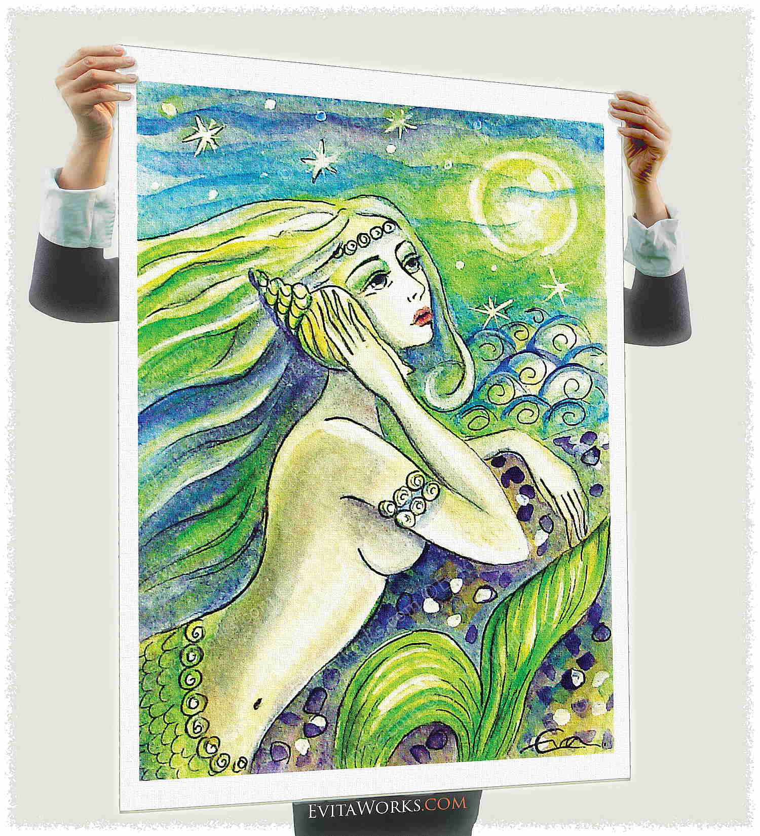 Mermaid 21, beautiful female creature ao mermaid 21 a1 ~ EvitaWorks