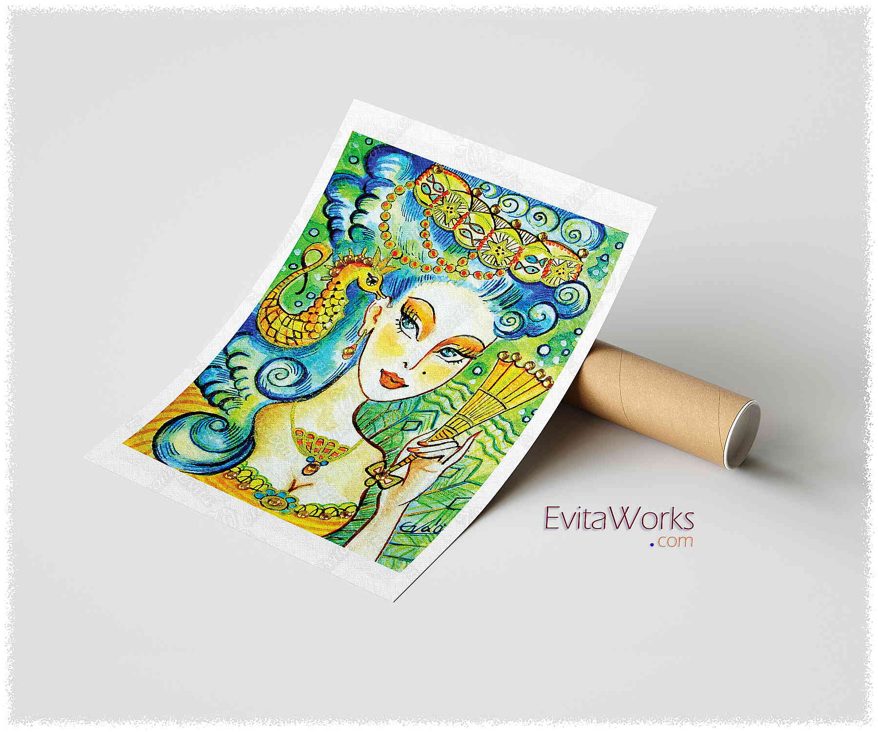 Hit to learn about "Mermaid 51, beautiful female creature" on prints