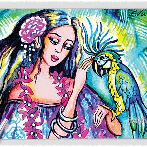 Parrot Lady 01 ~ EvitaWorks