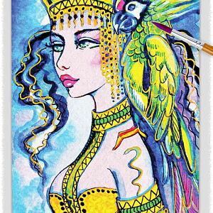 Parrot Lady 03 ~ EvitaWorks