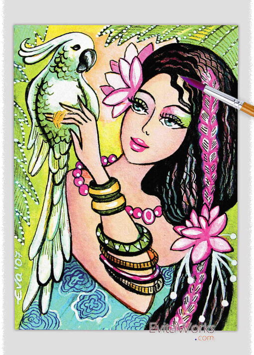 ao parrot lady 04 ~ EvitaWorks
