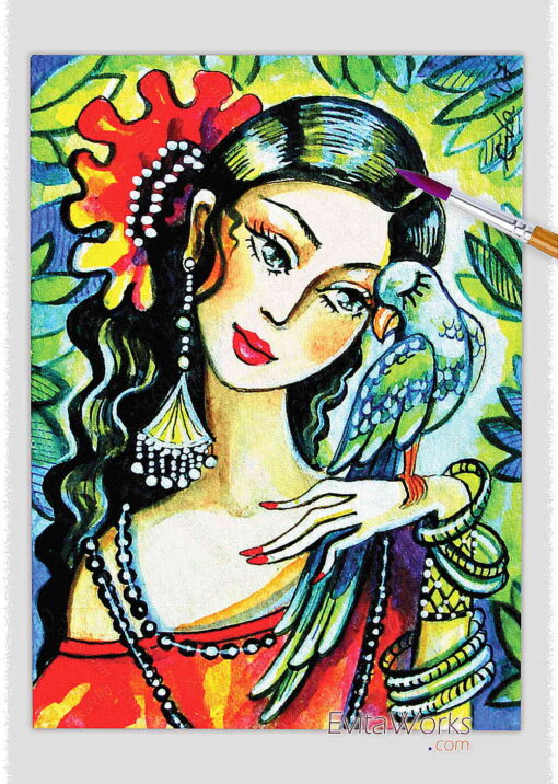 ao parrot lady 05 ~ EvitaWorks