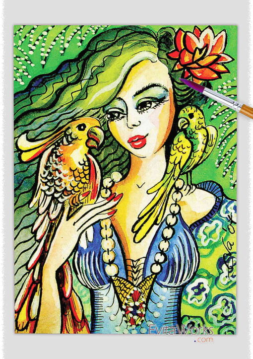 ao parrot lady 07 ~ EvitaWorks