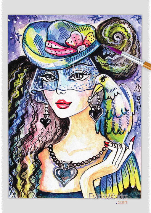 ao parrot lady 08 ~ EvitaWorks