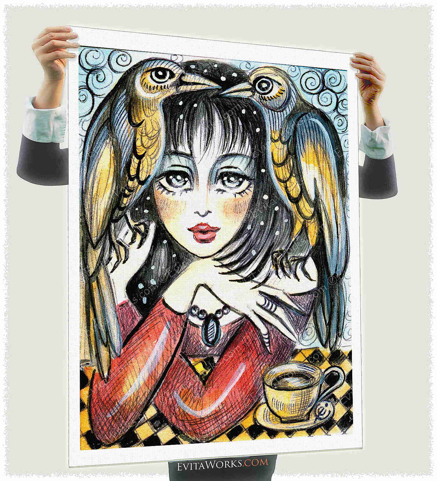 ao raven lady 03 a1 ~ EvitaWorks