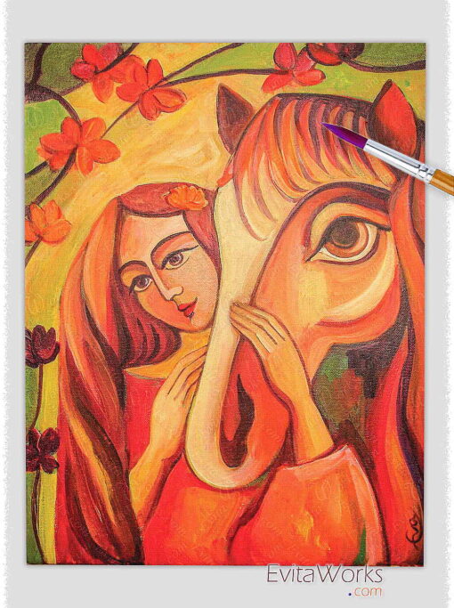 ea my little red horse ~ EvitaWorks