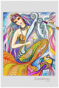 Mermaid Saraswati, East mermaid oa mermaid 06 ~ EvitaWorks