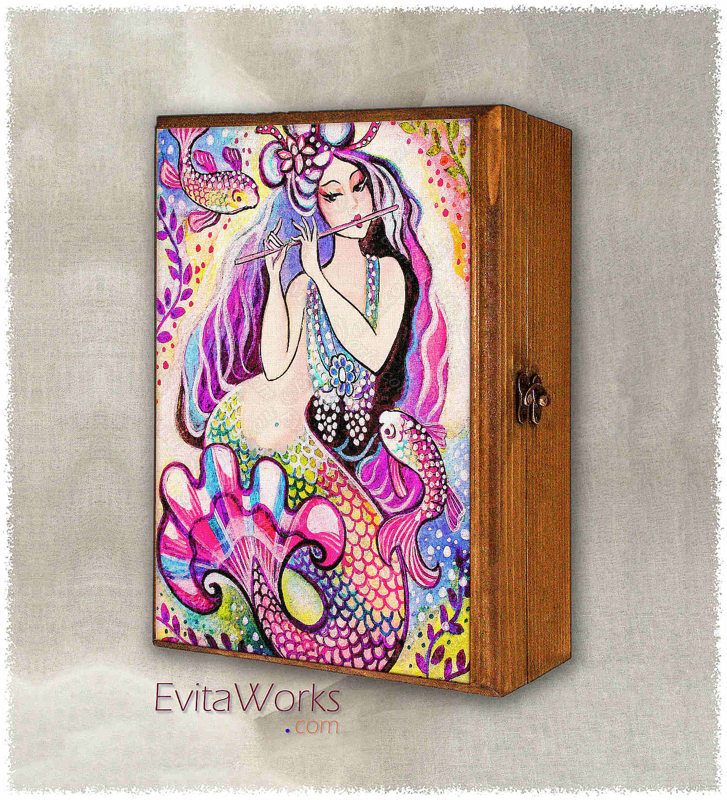 Hit to learn about "East Sea Mermaid, flute, koi fish" on jewelboxes