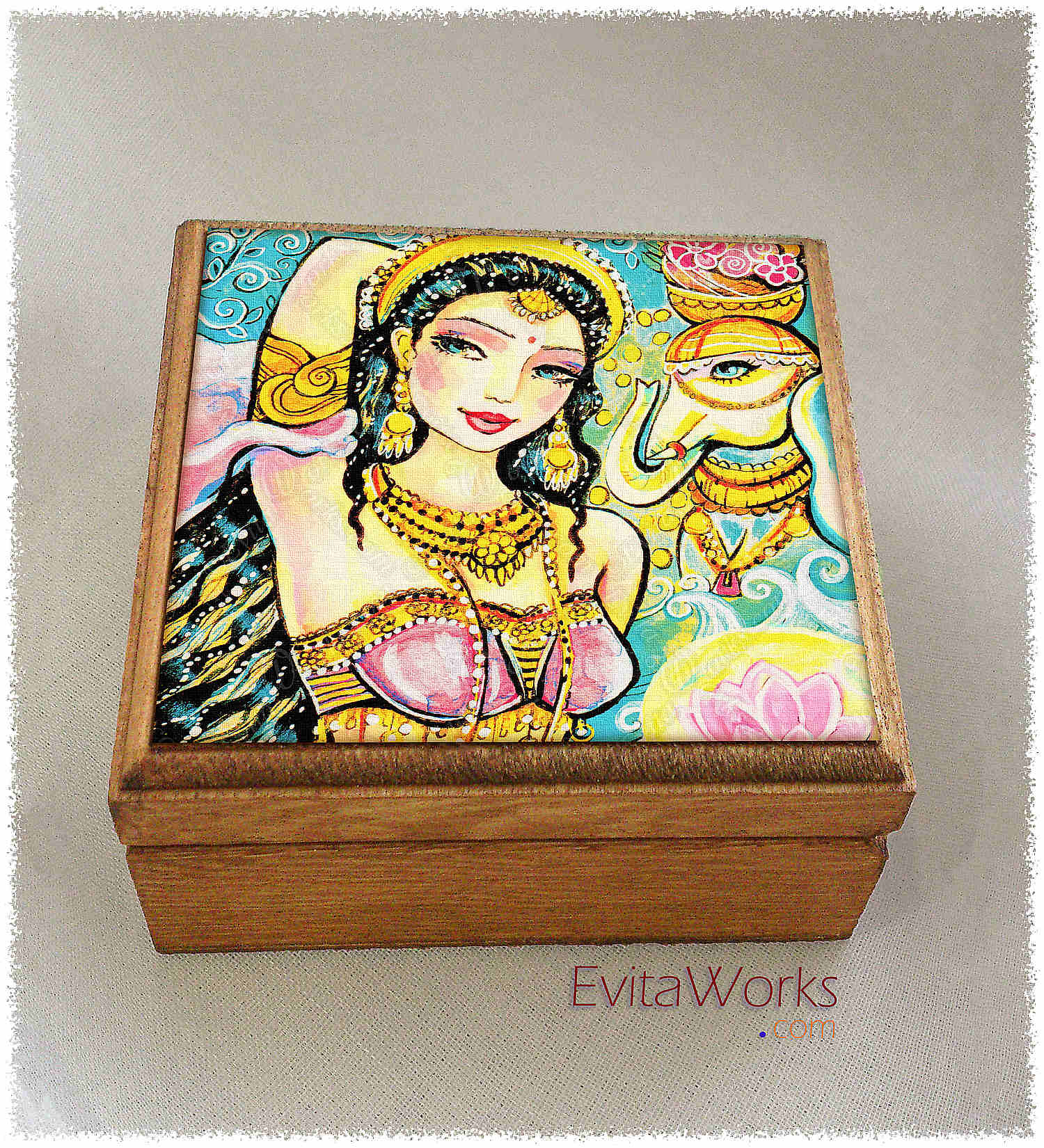 The Light of Lakshmi, Indian goddess oa mermaid 33 bxs ~ EvitaWorks