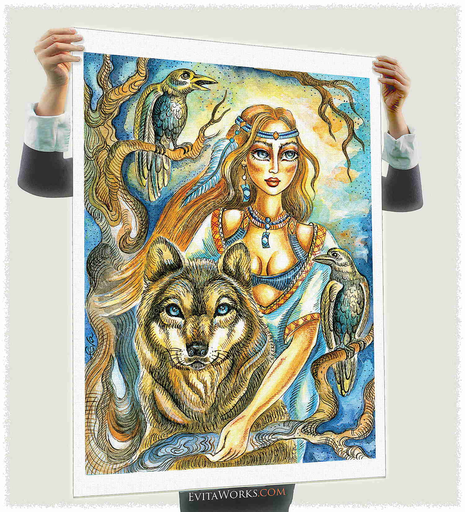 oa raven lady 04 a1 ~ EvitaWorks
