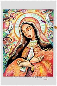 The Prayer of Mary, holy woman oa virgin bird y21 ~ EvitaWorks