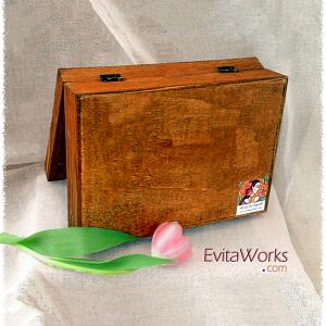 tt box long w back walnut ~ EvitaWorks