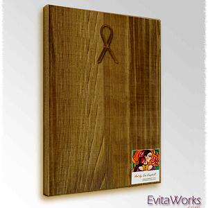 tt woodblock h back walnut ~ EvitaWorks