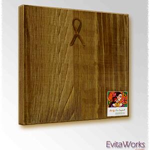 tt woodblock sq back walnut ~ EvitaWorks