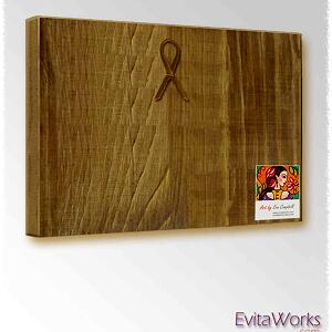 tt woodblock w back walnut ~ EvitaWorks